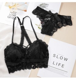 Women's Underwear Set Sexy Beauty Back Bra Lace Push-up Bras and Panty Sets Hollow Embroidery Lingerie Intimates $15.71 - Und...