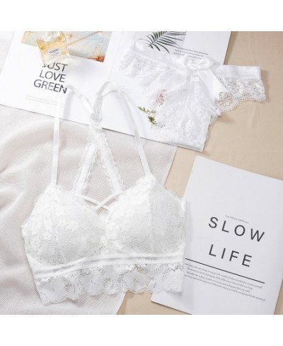 Women's Underwear Set Sexy Beauty Back Bra Lace Push-up Bras and Panty Sets Hollow Embroidery Lingerie Intimates $15.71 - Und...