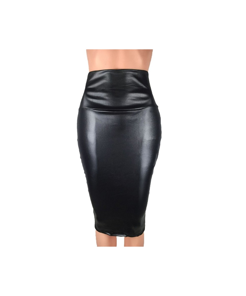 Women Pu Leather Skirt Autumn Streetwear Casual Office Work Wear Bodycon Pencil Skirt High Waist Skirts Women Jupe $19.13 - S...