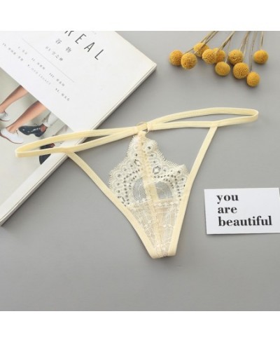 1PC Women Underwear Sexy Lace Thong Panties Elastic Underwear Mini G-string Thong Straps Sexy Lingerie Ladies Seamless Brief ...