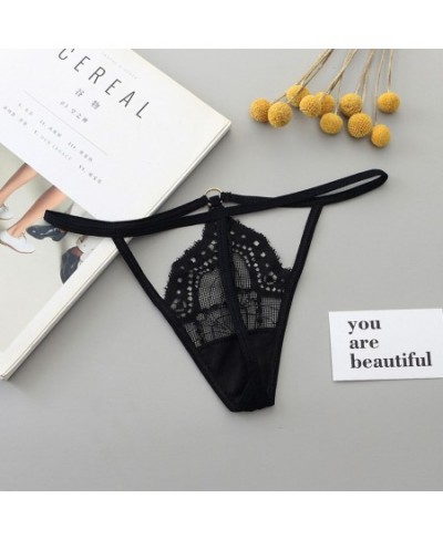 1PC Women Underwear Sexy Lace Thong Panties Elastic Underwear Mini G-string Thong Straps Sexy Lingerie Ladies Seamless Brief ...