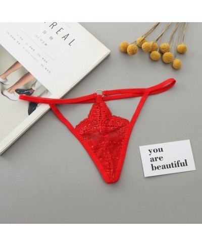 1PC Women Underwear Sexy Lace Thong Panties Elastic Underwear Mini G-string Thong Straps Sexy Lingerie Ladies Seamless Brief ...