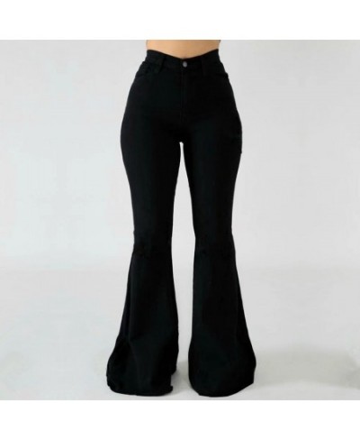 Flared Skinny Jeans Women Pants High Waist Streetwear Y2k Clothes Women's Mom Jeans E Girl Woman Trousers Denim Pants Ladies ...