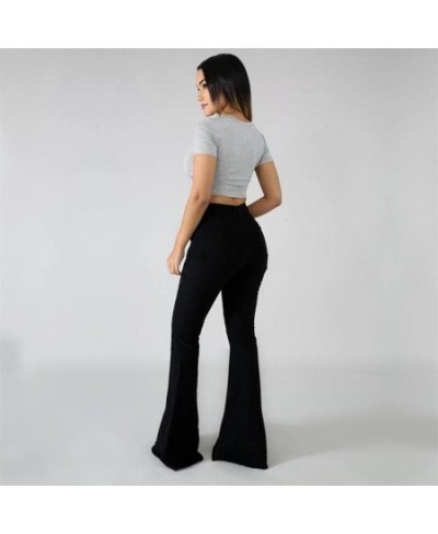 Flared Skinny Jeans Women Pants High Waist Streetwear Y2k Clothes Women's Mom Jeans E Girl Woman Trousers Denim Pants Ladies ...