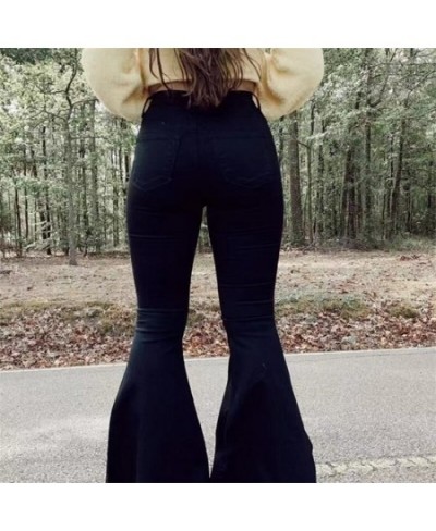 Flared Skinny Jeans Women Pants High Waist Streetwear Y2k Clothes Women's Mom Jeans E Girl Woman Trousers Denim Pants Ladies ...