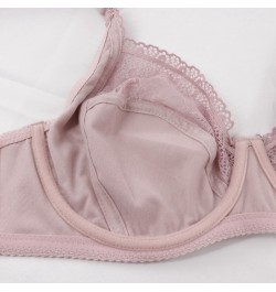 Plus Size 36D-46F Women Sexy Bra Unlined Push Up Bras Thin Cup Floral Lace Emboridery Bh with 3 Hook and Eye $18.43 - Underwear