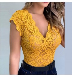 Women Sexy V Neck Lace Vest Top Sleeveless Solid Wire Free Tops Female Elegant Clothing Ladies Casual Plus Size Underwear $21...