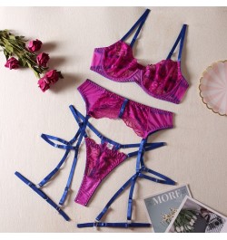 Female Lingerie Transparent Lace Porn Underwear Uncensored Sensual See Through Bra Set 5-Piece Fine Fancy Intimate $25.78 - U...