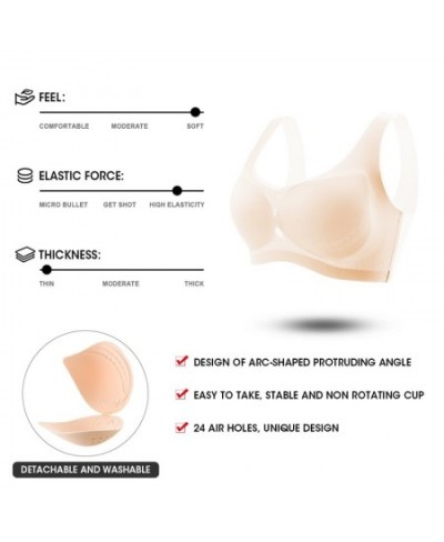 Women Underwear Seamless Bra Push Up Bralette Padded Bra Wireless Bras Plus Large Big Size Ultra Thin Breathable Sports $24.5...