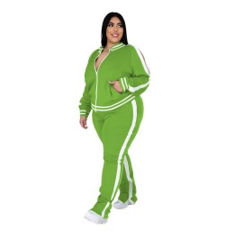 XL-5XL 2022 sport large plus size set women clothing casual zip long sleeve top and pant two piece suit Wholesale dropshoppin...