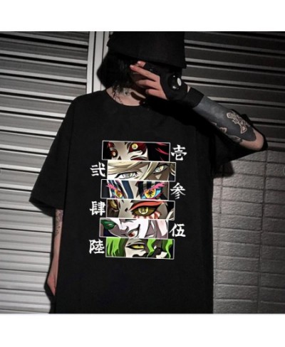 2023 Hot Anime Demon Slayer Upper Moons T-Shirt Anime Harajiku Casual Loose Man Woman T Shirts $23.37 - Tops & Tees