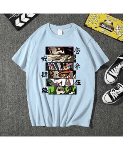 2023 Hot Anime Demon Slayer Upper Moons T-Shirt Anime Harajiku Casual Loose Man Woman T Shirts $23.37 - Tops & Tees