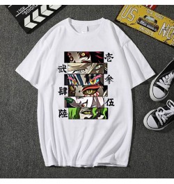 2023 Hot Anime Demon Slayer Upper Moons T-Shirt Anime Harajiku Casual Loose Man Woman T Shirts $23.37 - Tops & Tees