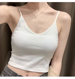 Sexy Open Back Padded Tank Top built in bra top U Neck Summer Padded Women's Crop Top Women Seamless Summer Underwear Lingeri...