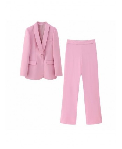2023 Women Summer Pant Suits 2-Pieces Sets Casual Solid Blazer Coats and Trousers Female Elegant OL Two Suit Clothing $37.19 ...