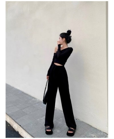 Female Clothes 2 Pieces Set Lady Suit Womens Streetwear Sexy Two Piece Matching Outfits 2023 Suit for Women Pants Set Y2K $51...