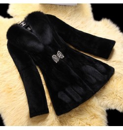 Oversize Women's Winter Plush Coat Female Thick Fur Warm Jackets 2022 New V-neck Faux Fur Collar Clothes Comfort Furry Coats ...