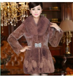 Oversize Women's Winter Plush Coat Female Thick Fur Warm Jackets 2022 New V-neck Faux Fur Collar Clothes Comfort Furry Coats ...