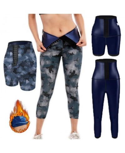 Women Sauna Pants Camouflage Waist Trainer Body Shaper Belly Slimming Leggings Reducing Girdles Corset Shapewear Workout $24....