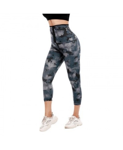 Women Sauna Pants Camouflage Waist Trainer Body Shaper Belly Slimming Leggings Reducing Girdles Corset Shapewear Workout $24....