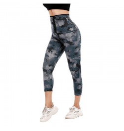 Women Sauna Pants Camouflage Waist Trainer Body Shaper Belly Slimming Leggings Reducing Girdles Corset Shapewear Workout $24....