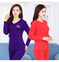 New Women Autumn & Winter Thickened Super Flexible Thermal Underwear Female Cotton Sweater and Wool Warm Long Johns Sets $57....