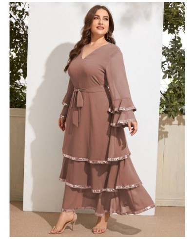 Women's Plus Size Large Maxi Dresses Chic Elegant 2022 Long Sleeve Female Oversize Muslim Evening Party Festival Clothing $77...