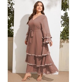 Women's Plus Size Large Maxi Dresses Chic Elegant 2022 Long Sleeve Female Oversize Muslim Evening Party Festival Clothing $77...