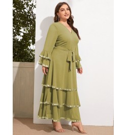 Women's Plus Size Large Maxi Dresses Chic Elegant 2022 Long Sleeve Female Oversize Muslim Evening Party Festival Clothing $77...