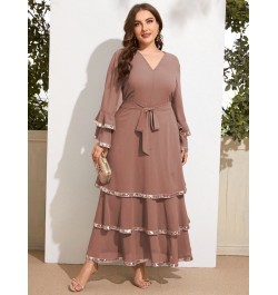 Women's Plus Size Large Maxi Dresses Chic Elegant 2022 Long Sleeve Female Oversize Muslim Evening Party Festival Clothing $77...