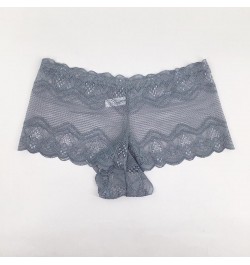 2022 Lingerie Ladies Underwear M-XL Sexy Transparent Lace Boyshort Women Panties $12.09 - Underwear