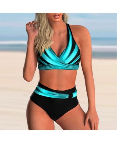 2022 New Swimsuit Sexy High Waist Printed Women Bikini Set Beachwear Push Up Bathing Suit Female Swimwear Two Piece $25.86 - ...