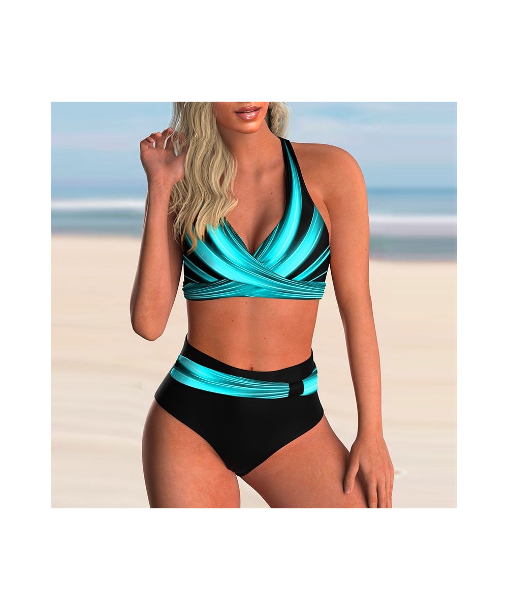 2022 New Swimsuit Sexy High Waist Printed Women Bikini Set Beachwear Push Up Bathing Suit Female Swimwear Two Piece $25.86 - ...