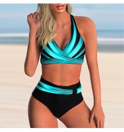 2022 New Swimsuit Sexy High Waist Printed Women Bikini Set Beachwear Push Up Bathing Suit Female Swimwear Two Piece $25.86 - ...