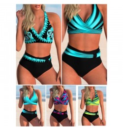 2022 New Swimsuit Sexy High Waist Printed Women Bikini Set Beachwear Push Up Bathing Suit Female Swimwear Two Piece $25.86 - ...