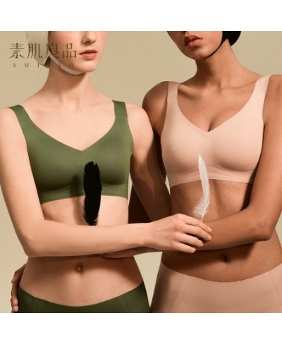 Wireless Seamless Bras for Women Underwear Minimizer Invisible Padded Push Up Bras Comfortable Soft Support Bralette Bh $57.2...