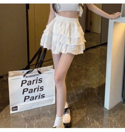 Ball Gown Mini Skirts Women Hotsweet Summer Loose Students Elegant Vacation Korean Style Streetwear Basics Casual Simple Dail...