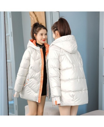 Long Disposable Down Coat for Women Shiny Solid Color Korean Fashion Hooded White Duck Down Padded Jacket for Women $76.18 - ...