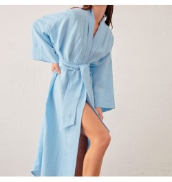 Cotton Home Robes For Women Long Robe Costume Sleepwear Vintage Female Lounge Wear Pijama Robe Cotton Linen Homme Robe $49.68...