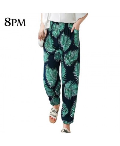 Women Casual Print Palazzo Pants Summer Loose Sleep Pyjama Pants Wide Leg Casual Outdoor Pants Thin Shorts Cropped Pants $28....