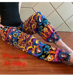 Women Casual Print Palazzo Pants Summer Loose Sleep Pyjama Pants Wide Leg Casual Outdoor Pants Thin Shorts Cropped Pants $28....