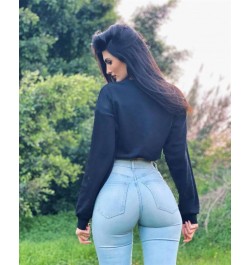 High Waist Jeans for Women Butt Baggy Ankle-Length Pants Curvy Skinny Jeans Tummy Control Colombian Elasticity Jeans $48.19 -...