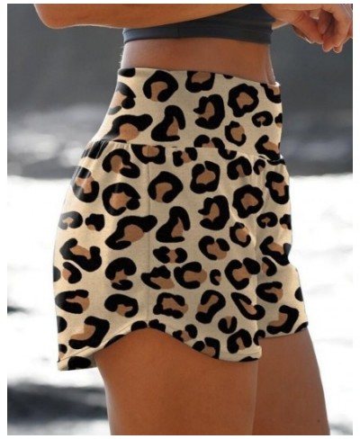 Women Fashion Print Shorts Summer Print Skull Leopard Print High Waist Shorts Beach Loose Casual Biker Shorts Push Up Short $...