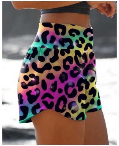 Women Fashion Print Shorts Summer Print Skull Leopard Print High Waist Shorts Beach Loose Casual Biker Shorts Push Up Short $...