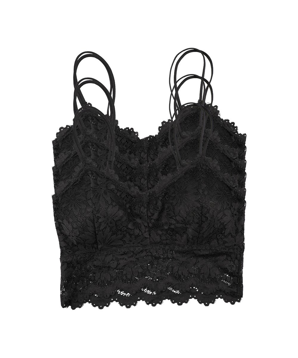 Lace Bra Top Women Push up Sexy Lingerie Wireless Plus Size Bralette Strapless Wrapped Chest Underwear Femme Crop Tank 2023 $...