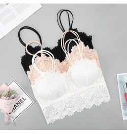 Lace Bra Top Women Push up Sexy Lingerie Wireless Plus Size Bralette Strapless Wrapped Chest Underwear Femme Crop Tank 2023 $...