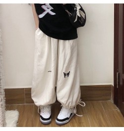 Hello Kitty College Style Wide Leg Pant Y2k Trend 2022 Women's Clothing Spring Summer Kuromi High Waisted Trousers Casual $35...