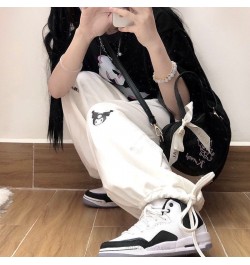 Hello Kitty College Style Wide Leg Pant Y2k Trend 2022 Women's Clothing Spring Summer Kuromi High Waisted Trousers Casual $35...