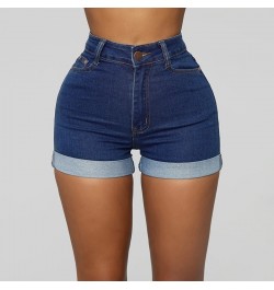 Echoine Denim Shorts Women Hight Waist Skinny Bodycon Stretch Jeans Street Fashion Casual Gilrs Short Pants Club Jeans Pants ...