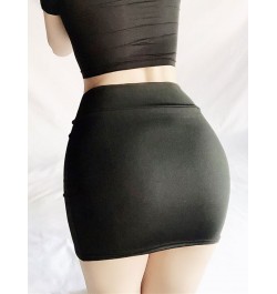 Korean Fashion Summer Mini Skirt For Women Kawaii Short Skirt Stain Clothes Female Thin Tight Skirts Lift Butt Club Outfits $...